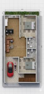 Floor Plan Image of 1100 Sq.ft 2 BHK Villa for sale in Kadachanendhal Madurai for Rs. 7600000