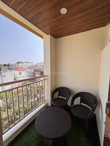 Balcony Image of 350 Sq.ft 1 RK Apartment / Flat for rent in Domlur Layout Bengaluru for Rs. 28000