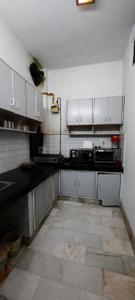 Kitchen Image of 800 Sq.ft 1 BHK Builder Floor for rent in Malviya Nagar New Delhi for Rs. 36000