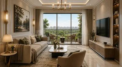 Hall Image of 1246 Sq.ft 2 BHK Apartment / Flat for sale in Godrej Regent Park, Kadagrahara Bengaluru for Rs. 12400000