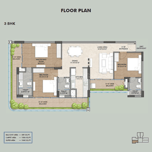 Image of 1840 Sq.ft 3 BHK Apartment / Flat for sale in Emperium Premio, Sector 37C, Gurgaon for Rs. 18000000