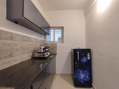 Kitchen Image of 550 Sq.ft 1 BHK Apartment / Flat for rent in Nagavara Bengaluru for Rs. 25000