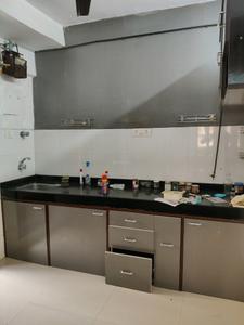 Kitchen Image of 550 Sq.ft 1 BHK Apartment / Flat for rent in G K Sai Radha Complex, Bhandup West Mumbai for Rs. 37000