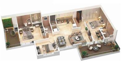 Image of 1794 Sq.ft 3 BHK Apartment / Flat for sale in Futuristic The Miracle, Pimple Saudagar, Pune for Rs. 18000000