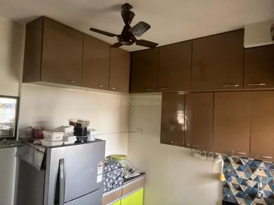 Kitchen Image of 450 Sq.ft 1 BHK Apartment / Flat for rent in Cosmos Orchid Building 2 Lily, Kasarvadavali Thane for Rs. 26100