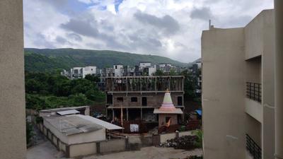 Balcony Image of 600 Sq.ft 2 BHK Apartment / Flat for sale in Qualcon Greenwood Estate Phase 2, Hedutane Navi Mumbai for Rs. 4200000