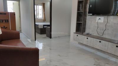 Living Room Image of 650 Sq.ft 1 BHK Apartment / Flat for rent in Brookefield Bengaluru for Rs. 32000