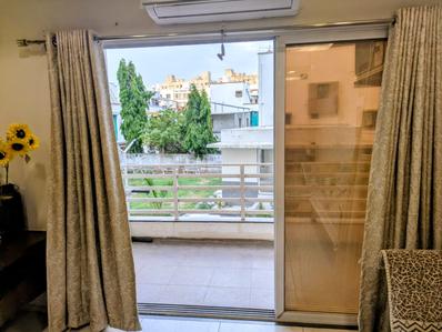 Balcony Image of 628 Sq.ft 2 BHK Apartment / Flat for rent in Bhayli Vadodara for Rs. 25000