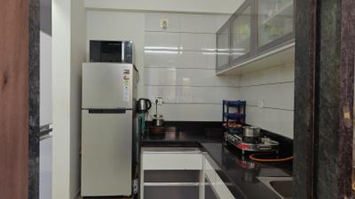 Kitchen Image of 1125 Sq.ft 2 BHK Apartment / Flat for rent in Shripad Residency, Gota Ahmedabad for Rs. 30000