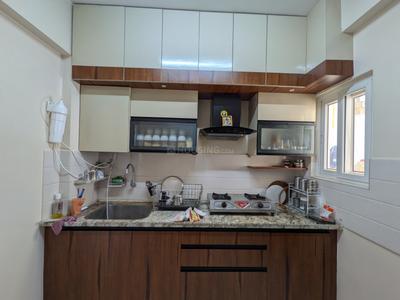 Kitchen Image of 1345 Sq.ft 3 BHK Apartment / Flat for rent in Disha Courtyard, Whitefield Bengaluru for Rs. 52000