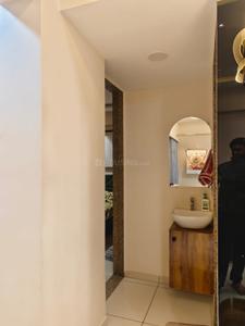 Bathroom Image of 850 Sq.ft 1 BHK Apartment / Flat for rent in RRG HR Evernest, Ghuma Ahmedabad for Rs. 30000