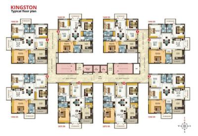 Image of 1875 Sq.ft 3 BHK Apartment / Flat for sale in Aditya Empress Towers, Shaikpet, Hyderabad for Rs. 20000000