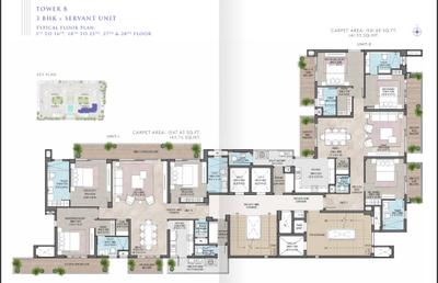 Image of 2650 Sq.ft 3.5 BHK Apartment / Flat for sale in Gomti Nagar, Lucknow for Rs. 24400000