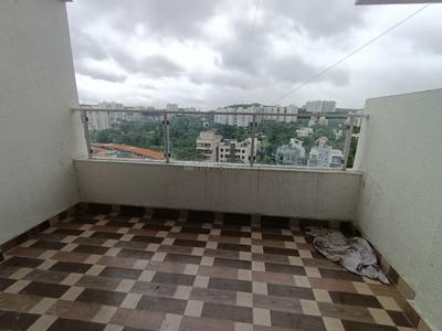 Balcony Image of 650 Sq.ft 1 BHK Apartment / Flat for rent in Bavdhan Pune for Rs. 17500