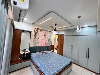 Bedroom Image of 1400 Sq.ft 2 BHK Apartment / Flat for rent in Parmeshwar Nilayam, Tragad Ahmedabad for Rs. 31000