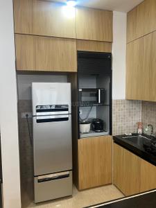 Kitchen Image of 640 Sq.ft 1 RK Studio for rent in Lodha Belmondo, Gahunje Pune for Rs. 45000