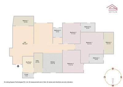 Image of 2310 Sq.ft 3.5 BHK Apartment / Flat for sale in Vaswani Exquisite by Vaswani Group, Hoodi, Bengaluru for Rs. 39500000