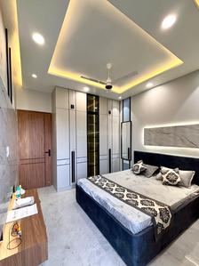Bedroom Image of 1845 Sq.ft 3 BHK Builder Floor for sale in Motiaz Amelia Estate, Nabha Zirakpur for Rs. 13500000