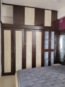 Bedroom Image of 650 Sq.ft 1 BHK Apartment / Flat for rent in Barjatya Pearl Sky, Bhicholi Mardana Indore for Rs. 15000