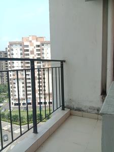 Bedroom Three Image of 1925 Sq.ft 3 BHK Apartment / Flat for rent in Unitech Uniworld City, New Town Kolkata for Rs. 60000