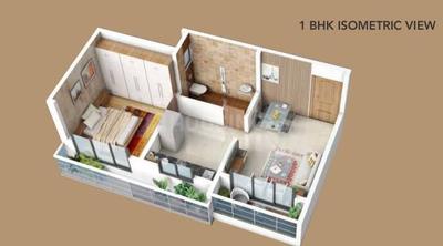 Image of 530 Sq.ft 1 BHK Apartment / Flat for sale in Sai Shrushti Leela, Shilphata, Thane for Rs. 3395000