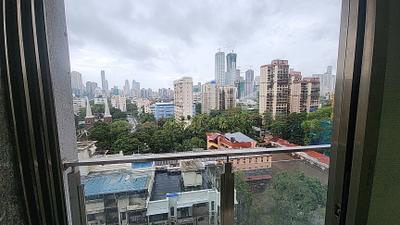 Balcony Image of 599 Sq.ft 1 BHK Apartment / Flat for rent in Aqua Gem, Mazgaon Mumbai for Rs. 45000