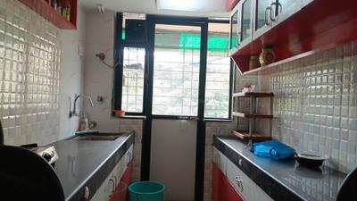 Kitchen Image of 800 Sq.ft 2 BHK Apartment / Flat for sale in Royal Palms Garden View, Goregaon East Mumbai for Rs. 8500000