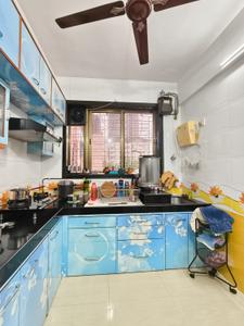 Kitchen Image of 570 Sq.ft 1 BHK Apartment / Flat for sale in Thane West Thane for Rs. 9000000