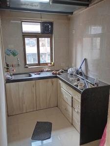 Kitchen Image of 571 Sq.ft 2 BHK Apartment / Flat for rent in Shagun Krishvi Heights, Girgaon Mumbai for Rs. 85000