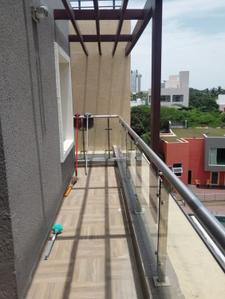 Balcony Image of 2100 Sq.ft 3 BHK Apartment / Flat for rent in Sholinganallur Chennai for Rs. 50000