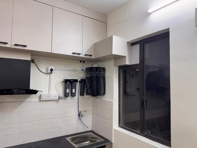 Kitchen Image of 1500 Sq.ft 3 BHK Apartment / Flat for rent in Srijan Centrum, Gobra Kolkata for Rs. 53000