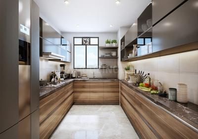 Kitchen Image of 915 Sq.ft 2 BHK Apartment / Flat for sale in Ambey Gateway, Chinar Park Kolkata for Rs. 10300000