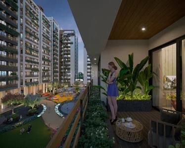 Balcony Image of 1278 Sq.ft 2 BHK Apartment / Flat for sale in Shiv Siddhi Vinayak Elements Phase 2, Dahin Nagar Surat for Rs. 5141000