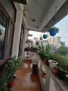 Balcony Image of 1400 Sq.ft 3 BHK Apartment / Flat for rent in Rail Vihar Apartment, Sector 56 Gurgaon for Rs. 60000