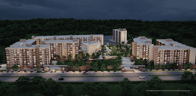 Image of 704 Sq.ft 1 BHK Apartment / Flat for sale in Bren Park City, Electronic City, Bengaluru for Rs. 7436000