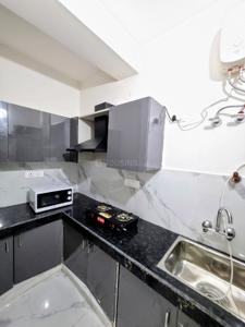 Kitchen Image of 1350 Sq.ft 1 BHK Builder Floor for rent in Sector 46 Gurgaon for Rs. 38000