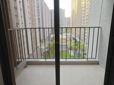Balcony Image of 978 Sq.ft 3 BHK Apartment / Flat for rent in Adani Amogha, Shantigram Ahmedabad for Rs. 28000