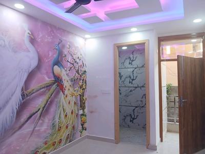 Bedroom One Image of 700 Sq.ft 2 BHK Builder Floor for rent in Dwarka Mor New Delhi for Rs. 15000