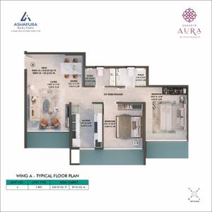 Image of 720 Sq.ft 2 BHK Apartment / Flat for sale in Shree Samarth Aura Phase 1, Bhandup West, Mumbai for Rs. 10800000