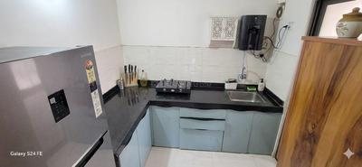 Kitchen Image of 1200 Sq.ft 3 BHK Apartment / Flat for rent in Mantra Montana, Dhanori Pune for Rs. 30000