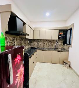 Kitchen Image of 654 Sq.ft 1 BHK Apartment / Flat for rent in Vijay Nagar Indore for Rs. 18000