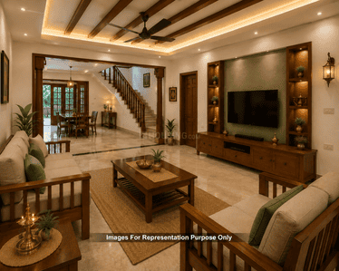 Living Room Image of 1500 Sq.ft 3 BHK Villa for sale in Parappur Thrissur for Rs. 8600000
