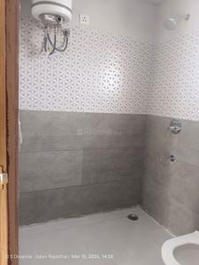 Bathroom Image of 760 Sq.ft 1 RK Apartment / Flat for rent in Ashadeep Rainbow, Karolan Ka Barh Jaipur for Rs. 18000