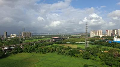 Balcony Image of 578 Sq.ft 1 BHK Apartment / Flat for rent in Geetai Siena, Vikhroli East Mumbai for Rs. 34999
