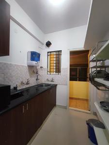Kitchen Image of 550 Sq.ft 1 BHK Apartment / Flat for rent in Marathahalli Bengaluru for Rs. 23000