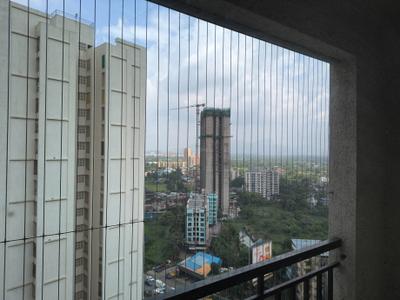 Balcony Image of 1090 Sq.ft 2 BHK Apartment / Flat for rent in National Trinity Paradise Phase 1, Shilphata Thane for Rs. 17500