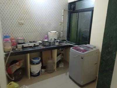 Kitchen Image of 560 Sq.ft 1 BHK Apartment / Flat for sale in Om Residency, Nevali Navi Mumbai for Rs. 3600000
