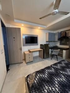 Bedroom Image of 600 Sq.ft 1 RK Apartment / Flat for rent in DLF Phase 3 Gurgaon for Rs. 18000