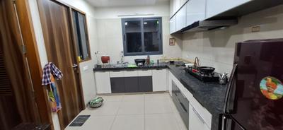 Kitchen Image of 2300 Sq.ft 3 BHK Apartment / Flat for sale in Unity Domain Heights, Shyamal Ahmedabad for Rs. 17000000