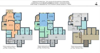 Image of 2977 Sq.ft 5 BHK Apartment / Flat for sale in Fort Oasis, Ballygunge, Kolkata for Rs. 48500000